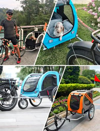 COICER Závesné zariadenie na príves za bicykel, ťažná tyč na bicykel, spojka na príves pre psov 5