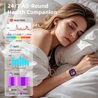 Inteligentné hodinky pre ženy Coioc, ružové, 1,85-palcový HD dotykový displej, s funkciou telefonovania, 120+ športových režimov, vodoodolnosť IP68, meranie tepu a spánku 2