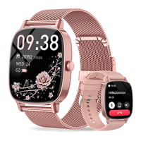 Inteligentné hodinky pre ženy Coioc, ružové, 1,85-palcový HD dotykový displej, s funkciou telefonovania, 120+ športových režimov, vodoodolnosť IP68, meranie tepu a spánku 1
