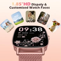 Inteligentné hodinky pre ženy Coioc, ružové, 1,85-palcový HD dotykový displej, s funkciou telefonovania, 120+ športových režimov, vodoodolnosť IP68, meranie tepu a spánku 7