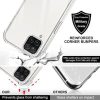 Puzdro Coiwxmoi na Samsung Galaxy A12 s odnímateľnou šnúrkou na krk, priehľadný silikónový TPU – čierne 4