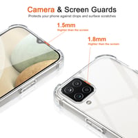 Puzdro Coiwxmoi na Samsung Galaxy A12 s odnímateľnou šnúrkou na krk, priehľadný silikónový TPU – čierne 3