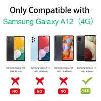 Puzdro Coiwxmoi na Samsung Galaxy A12 s odnímateľnou šnúrkou na krk, priehľadný silikónový TPU – čierne 2