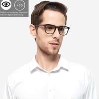 COJWIS Olvasószemüveg 3 Darabos Csomag Férfi Női Kerek Keret Kékfény Szűrő Rugós Zsanér +3.50 Fekete Teknősbéka Átlátszó 4