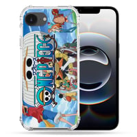 Husă Cokitec ranforsată pentru iPhone 16e, cu model Manga One Piece Sunny, carcasă de protecție transparentă rezistentă la șocuri 1