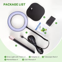 COKOLILA 80 LED növénylámpa teljes spektrum, 360° forgatható, időzítővel - One Head Desk Plant Lamp 6