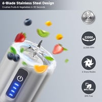 COKUNST Mini hordozható turmixgép smoothie készítő - 500 ml, 22000 rpm 2