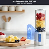 COKUNST Mini hordozható turmixgép smoothie készítő - 500 ml, 22000 rpm 3