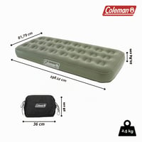 Saltea gonflabilă de o persoană Coleman Comfort Airbed, 188 x 85 x 22 cm, verde, pat pentru oaspeți pentru interior și exterior, sarcină max. 148 kg, pentru camping și festivaluri 3