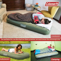 Saltea gonflabilă de o persoană Coleman Comfort Airbed, 188 x 85 x 22 cm, verde, pat pentru oaspeți pentru interior și exterior, sarcină max. 148 kg, pentru camping și festivaluri 7