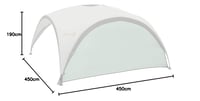 Bočná stena pre altánok Coleman Event Shelter Pro XL 4,5 x 4,5 m, nepremokavý bočný panel aj ako ochrana pred slnkom, zelená 4