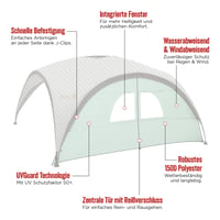 Perete lateral cu intrare pentru pavilion Coleman Event Shelter XL – Perete de cort impermeabil pentru protecție solară, pentru foișor de grădină 2