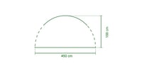 Perete Lateral pentru Pavilion Coleman Fastpitch Shelter XL cu Fereastră și Intrare, 4,5 x 4,5 m, Protecție Solară UV50+, Impermeabil 3
