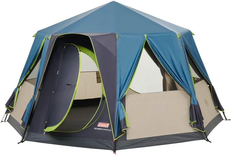 Coleman Octagon 8 személyes családi sátor 360° kilátással, acélvázas, vízálló kempingsátor