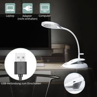 COLFULINE LED Nagyítólámpa 5X 10X Állvánnyal Asztali Lupa Olvasáshoz Állítható Fényerő 8