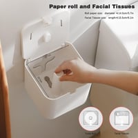 Colist Falra Szerelhető Wc Papír Tartó Öntapadós Vízálló Macskabiztos Nagy 4