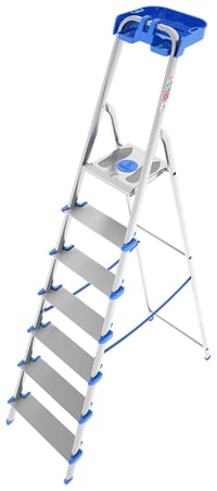 Aluminijske ljestve Colombo Atlantica 7 s policom za odlaganje - 7 gazišta, XL 1