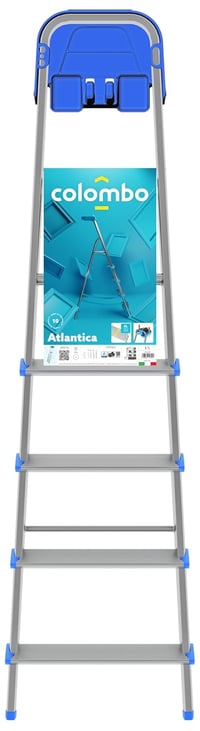 Scară aluminiu cu trepte Colombo Newscal Atlantica 5 - albastru - 178 cm 2