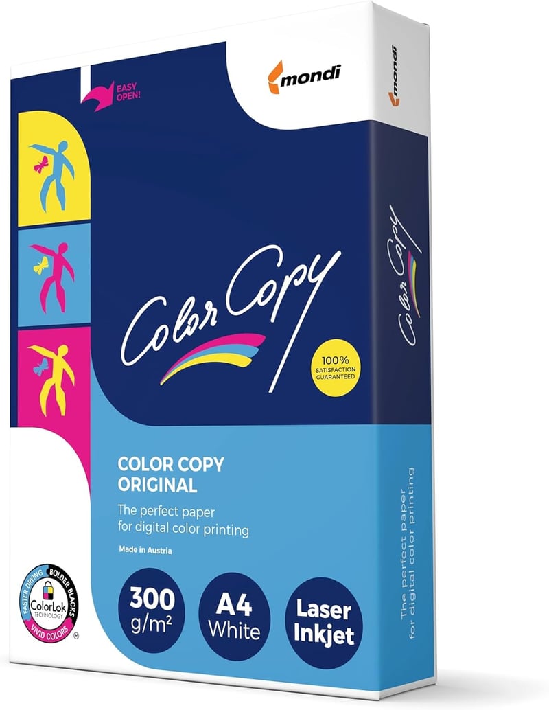 Color Copy A4 Színes Másolópapír 300gsm 125 lap - 1 Risma, Single