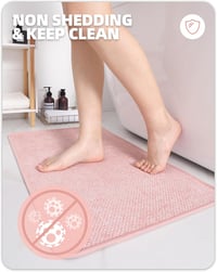 COLOR&GEOMETRY csúszásmentes fürdőszobai szőnyeg 60x90cm rózsaszín, puha és vízfelvevő 6