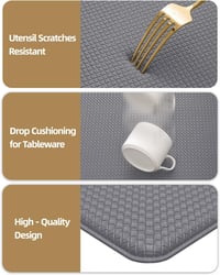 COLOR&GEOMETRY Konyhai Szőnyeg Szett - 2 db Csúszásmentes, Vízálló PVC Konyhai Futószőnyeg, Olajálló Konyhai Padlószőnyeg Étkezőbe, Konyhába 3