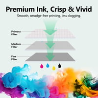 COLORETTO 304XL crni uložak s tintom za HP DeskJet 3700 3762 3760 2620 3720 3750 Envy 5010 5020 5030 HP 304 XL obnovljeni uložak 2 kom. crni 5