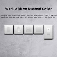 ColoRock WiFi Okos Kapcsolómodul - 2-Utas Mini Relé Modul 16A, Smart Life/Tuya Applikációval, Alexa és Google Home Kompatibilis, Hagyományos 9