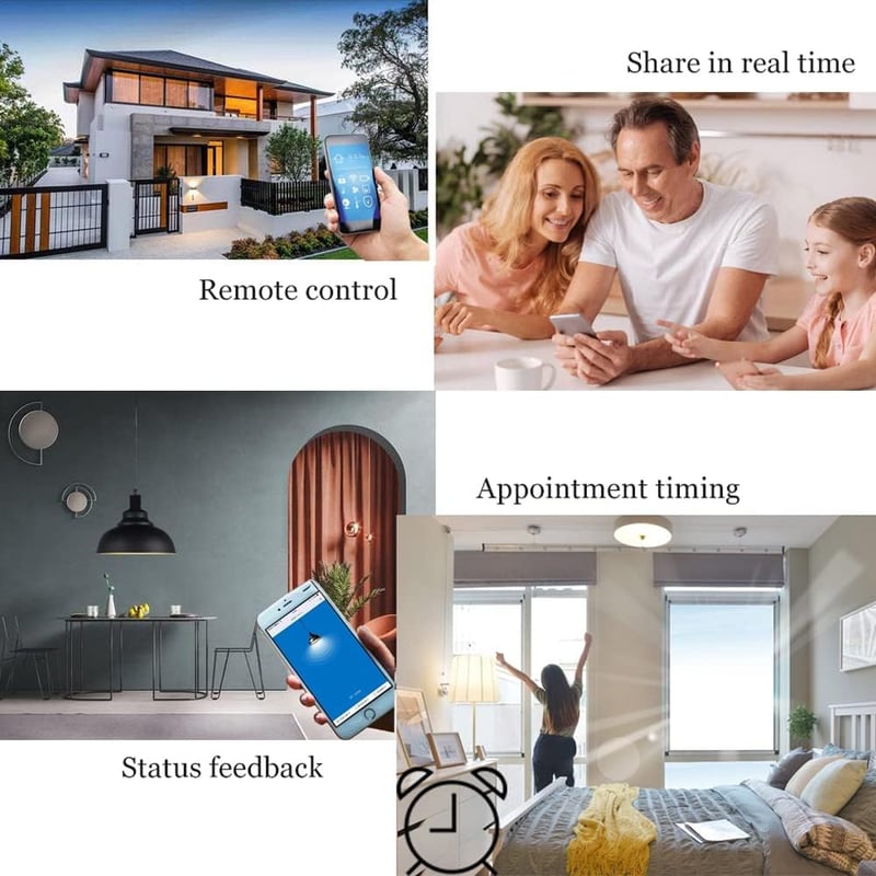 ColoRock WiFi Okos Kapcsolómodul - 2-Utas Mini Relé Modul 16A, Smart Life/Tuya Applikációval, Alexa és Google Home Kompatibilis, Hagyományos
