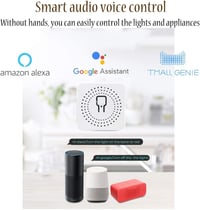 ColoRock WiFi Okos Kapcsolómodul - 2-Utas Mini Relé Modul 16A, Smart Life/Tuya Applikációval, Alexa és Google Home Kompatibilis, Hagyományos 4