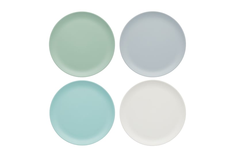Colourworks Classics Melamínové taniere na šalát a snack v klasických farbách, 4-dielna súprava