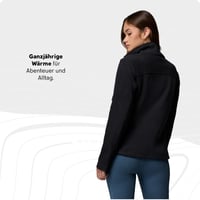 Jachetă fleece cu fermoar integral Columbia Fast Trek II pentru femei – Negru, mărimea S (EU) 5