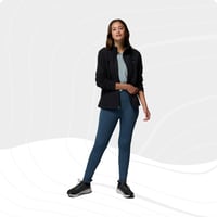 Jachetă fleece cu fermoar integral Columbia Fast Trek II pentru femei – Negru, mărimea S (EU) 7