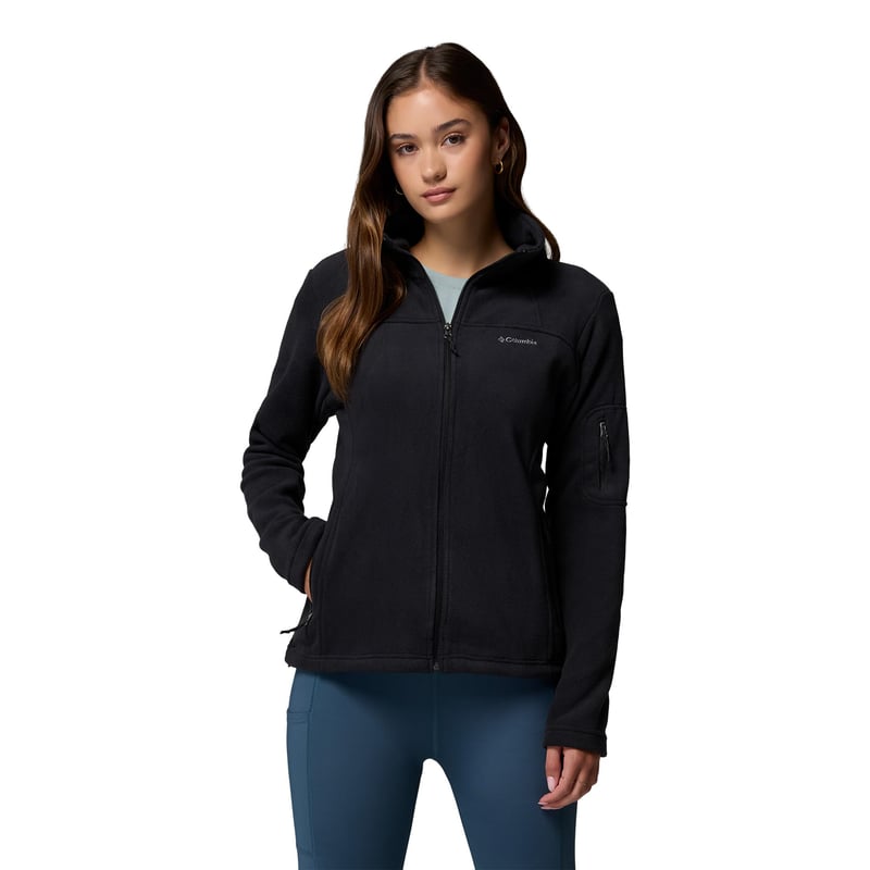 Jachetă fleece cu fermoar integral Columbia Fast Trek II pentru femei – Negru, mărimea S (EU)