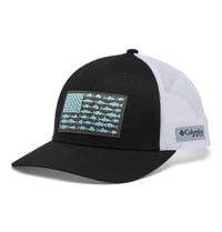 Șapcă de baseball unisex Columbia PFG Fish Flag Mesh Snap Back - negru/alb, snapback reglabil 4
