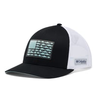 Șapcă de baseball unisex Columbia PFG Fish Flag Mesh Snap Back - negru/alb, snapback reglabil 1