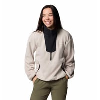 Pulover fleece damă Columbia Sequoia Grove 1/2 Zip - Dark Stone/Negru, mărimea M - Bluză fleece cu fermoar 4