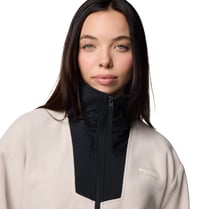 Pulover fleece damă Columbia Sequoia Grove 1/2 Zip - Dark Stone/Negru, mărimea M - Bluză fleece cu fermoar 3
