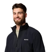 Pánska fleecová mikina na zips Columbia Sequoia Grove – čierna, veľkosť XXL 3