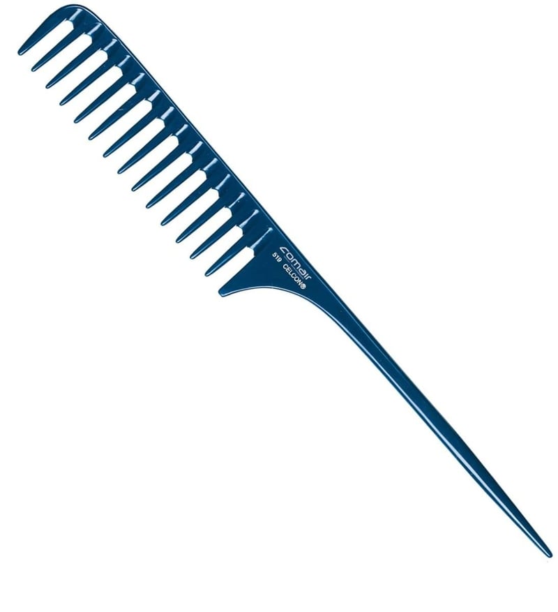 COMAIR GERMANY Profi Line Kék Fésű, 29 cm Hosszú, No. 519 - Professzionális Hajformázó Eszköz Nőknek, Hidratáló Hatással