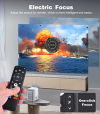 COMAOGO Mini WiFi Bluetooth Projektor 1080p 350 ANSI - Hordozható Okos Kivetítő 4K Támogatással, 4D Keystone Korrekcióval, 50% Digitális Zoo 2