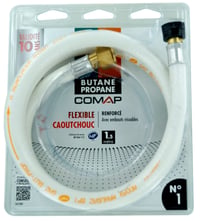 Comap S651085 Plynová hadica na bután/propán, 1,5 m so skrutkovým pripojením, životnosť 10 rokov 2