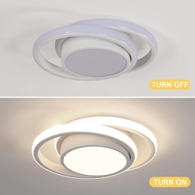 Comely Kerek LED Mennyezeti Lámpa 32W - 2350lm, 4500K Természetes Fehér Fény, 28cm Átmérő, Energiatakarékos, Fürdőszobába, Konyhába, Hálószo