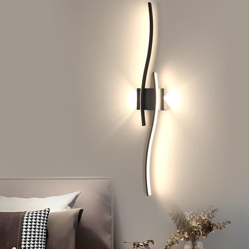 Comely LED fali lámpa 27W 3000 lm, modern fel-le világítás, fekete, 4500K