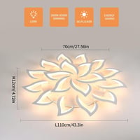 Comely LED mennyezeti lámpa 120W dimmelhető távirányítóval 110cm fehér 5