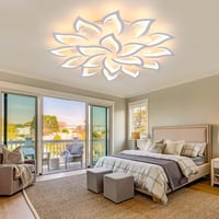 Comely LED mennyezeti lámpa 120W dimmelhető távirányítóval 110cm fehér 9