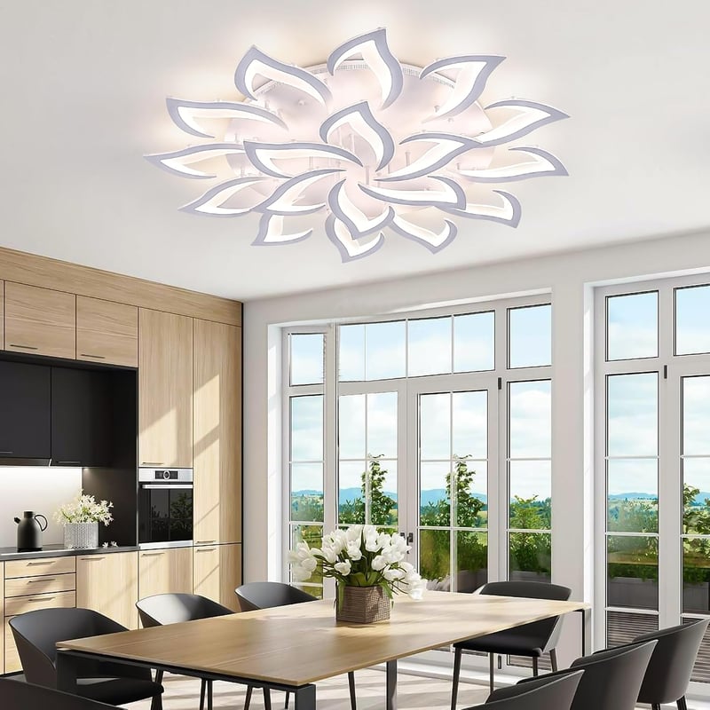 Comely LED mennyezeti lámpa 120W dimmelhető távirányítóval 110cm fehér