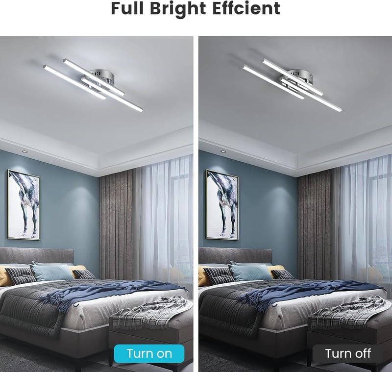 Comely LED mennyezeti lámpa 18W, 6500K hideg fehér, modern design nappalihoz hálóhoz