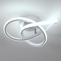 LED stropné svietidlo Comely 30W 3375lm, moderné hliníkové osvetlenie do obývačky, spálne, na chodbu, do kuchyne a na balkón, studené biele svetlo 6500K 1