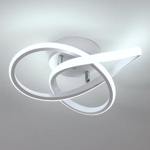 LED stropné svietidlo Comely 30W 3375lm, moderné hliníkové osvetlenie do obývačky, spálne, na chodbu, do kuchyne a na balkón, studené biele svetlo 6500K
