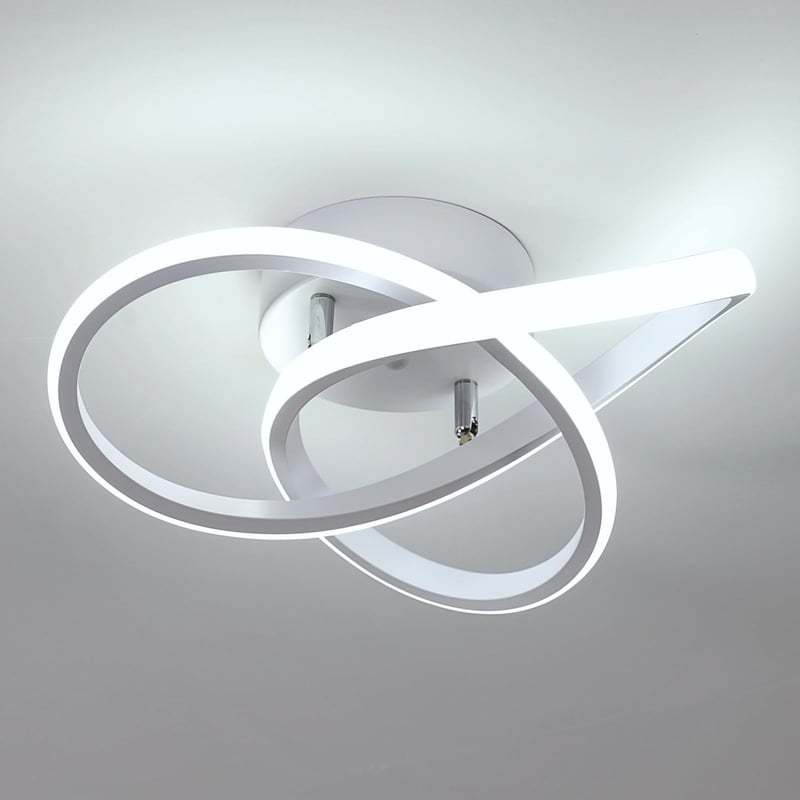 LED stropné svietidlo Comely 30W 3375lm, moderné hliníkové osvetlenie do obývačky, spálne, na chodbu, do kuchyne a na balkón, studené biele svetlo 6500K